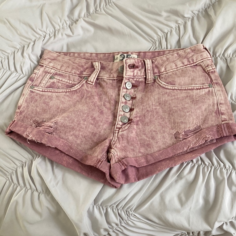 Free people denim shorts